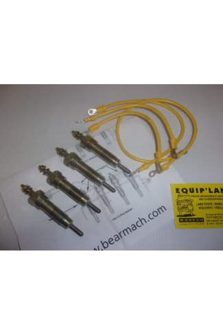 Kit bougies pr�chauffage 12V