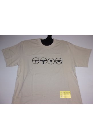 T-SHIRT beige (volants) XL